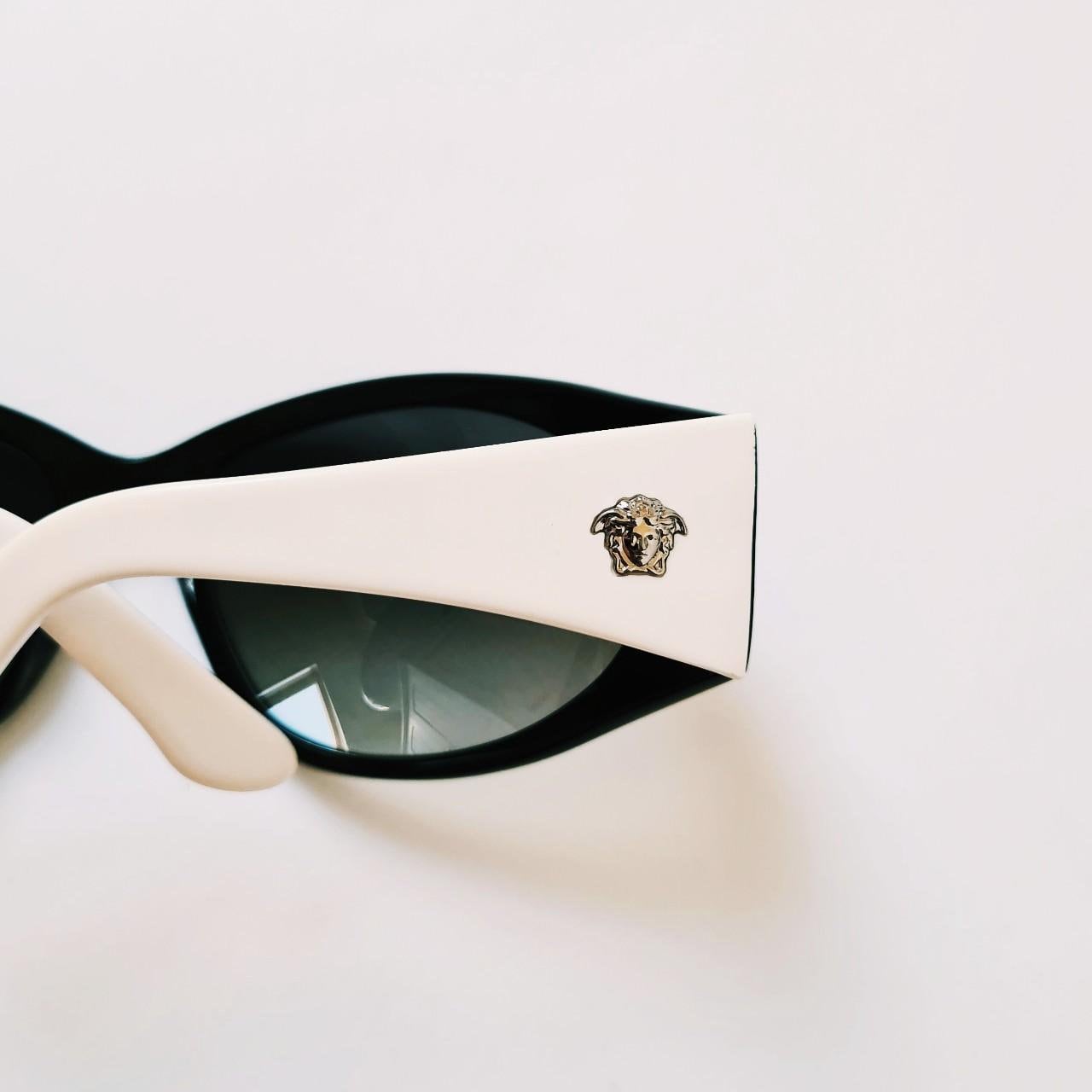 Vintage 2000s Y2K Genuine Black Tinted Oversized Versace