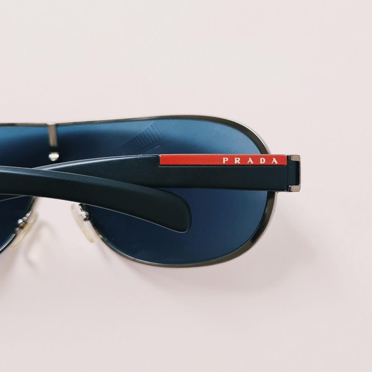 小物 1of100s PRADA sunglasses archive y2k Vintage 2000s Y2K Genuine Unisex Blue Tinted Prada Sunglasses