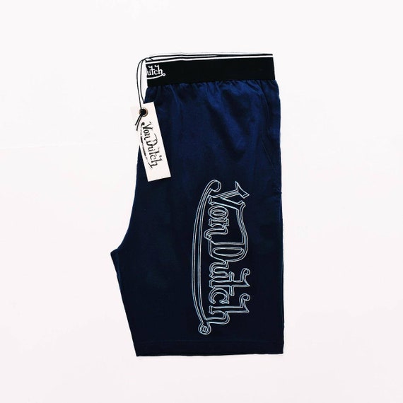 Vintage Navy Von Dutch Shorts / Von Dutch Pants / Lounge