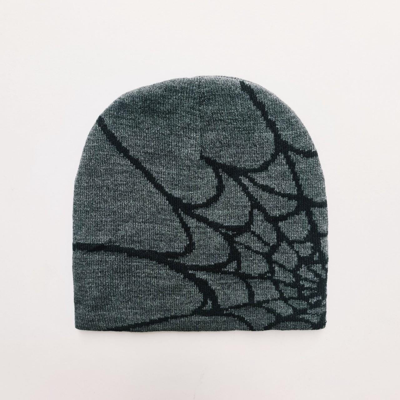 Vintage Brand New Y2K Dark Grey, Black Spider Spiderweb