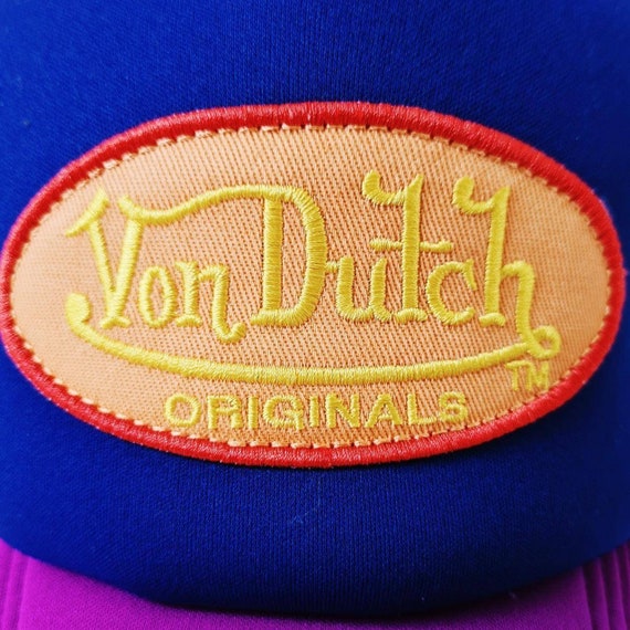 Vintage Multicolour Geen, Blue, Pink Von Dutch Ca… - image 4