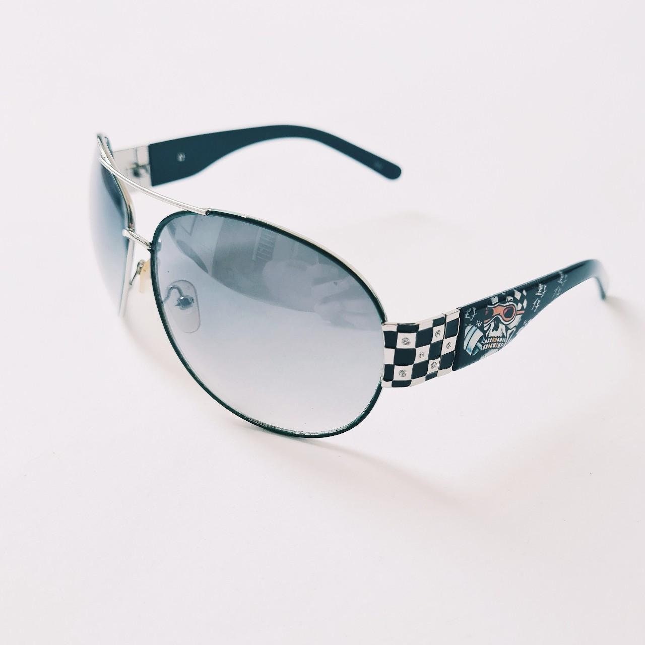 Vintage Y2K UNISEX Ed Hardy Sunglasses / Ed Hardy Aviator  display picture 2