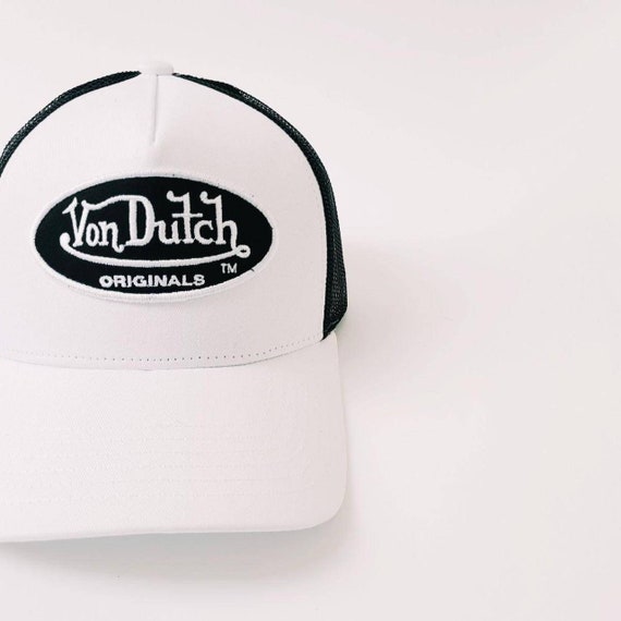 Vintage Black and White Von Dutch Cap 