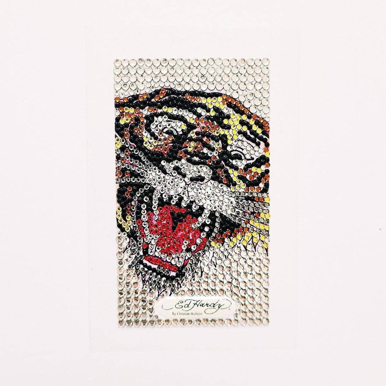 Deadstock Brand New Y2K Ed Hardy Large Tiger Diamanté