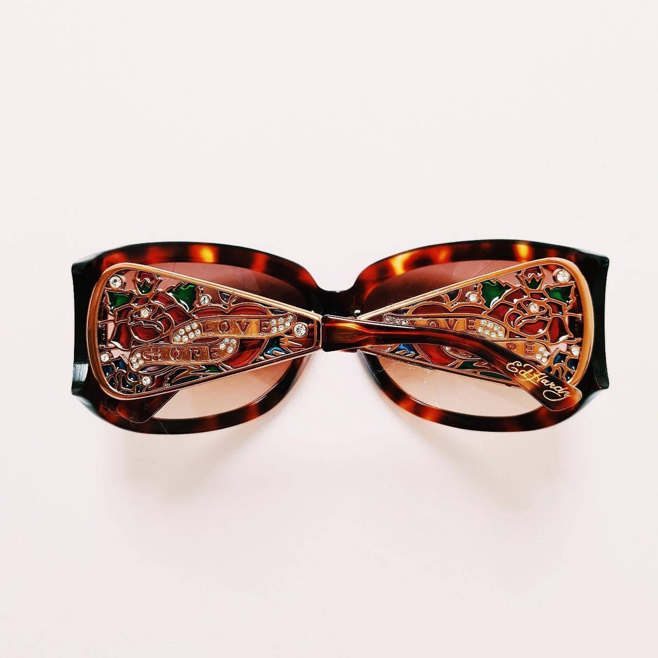 Vintage Y2K UNISEX Oversized Ed Hardy Sunglasses / Ed Hardy  display picture 2