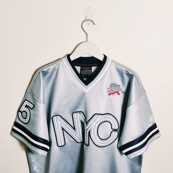 Vintage Y2K 90s 2000s Rare Silver Fubu Jersey. Fubu NYC New Vintage Y2K 90s 2000s Rare Silver Fubu Jersey. Fubu NYC New