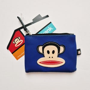 Brand New Vintage Y2K Navy Blue Paul Frank Purse / Paul Frank Coin Purse. Paul Frank Monkey