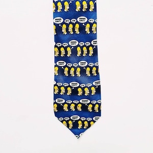 Vintage Deadstock Y2K The Simpsons Tie / Bart Homer Simpson Tie / Vintage The Simpsons Neck Tie