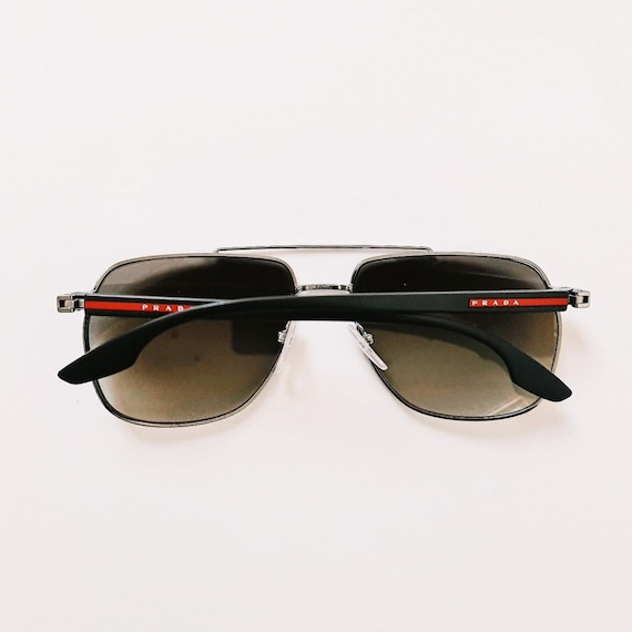小物 PRADA Brown Sunglasses Prada - Prada Eyewear - Geometric Sunglasses - Pale Gold