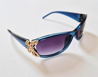 Vintage 2000s Y2K Genuine Unisex Black Tinted D&G Sunglasses