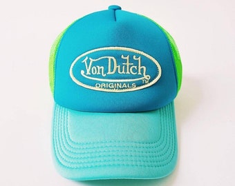 帽子 Von Dutch vintage y2k baby blue Vintage Y2K Von Dutch Baby Blue Strapback | eBay