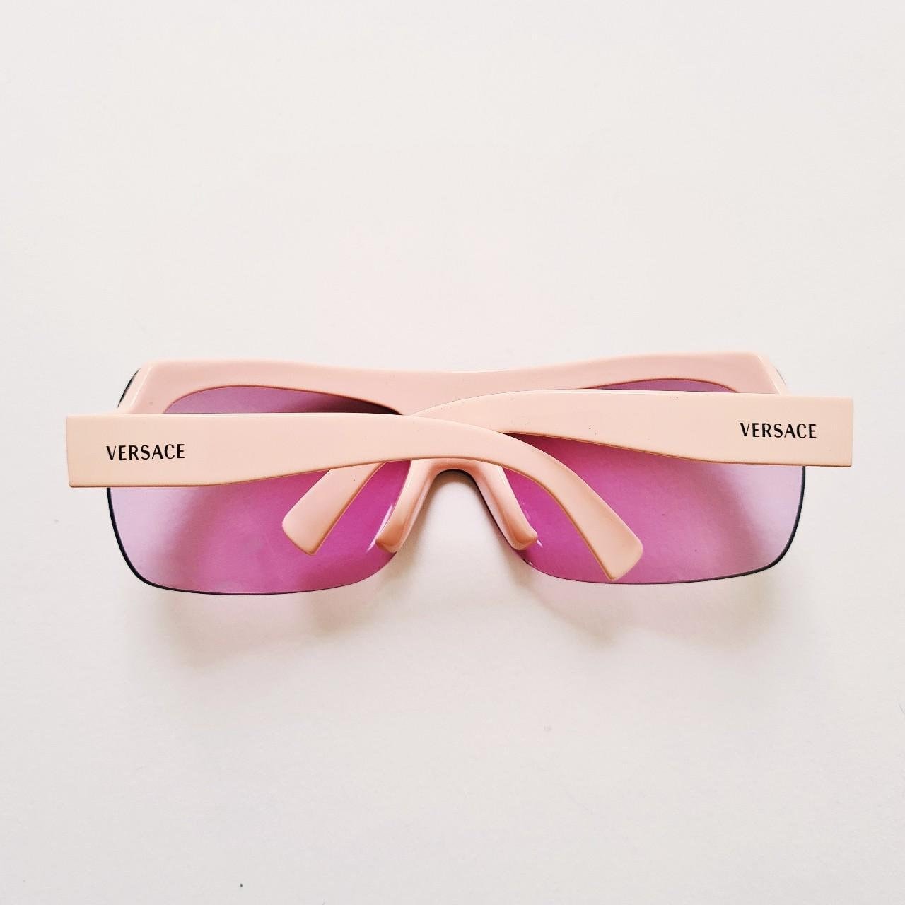 Versace Sunglasses 2000s Vintage Squared Rimless Metal 2026