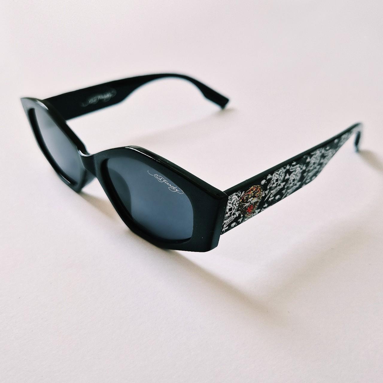 Vintage Y2K BRAND NEW Ed Hardy  Sunglasses with Multicolor Tattoo-Style Accents Vintage Y2K UNISEX Ed Hardy Sunglasses / Ed Hardy Glasses  main image 4