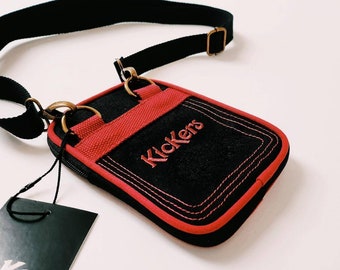 Vintage Deadstock New With Tags Red and Black Kickers Bag Kickers Crossbody Bag Kickers Shoulder Bag. Y2K 2000s Etsy
