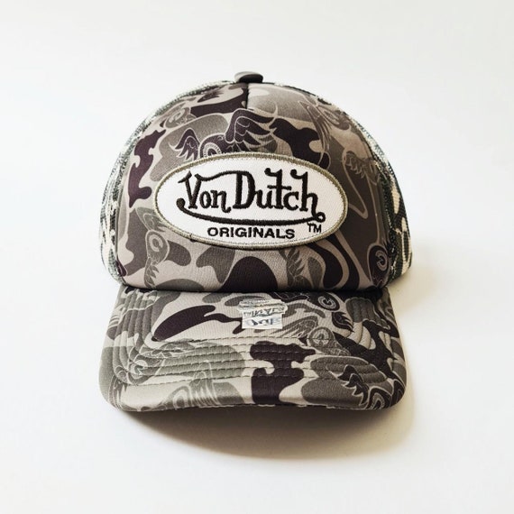 Vintage Brand New Green / White Camo Von Dutch Ca… - image 2