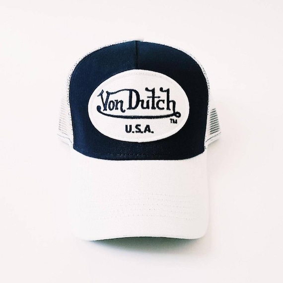 Vintage White and Blue Von Dutch Cap / Von Dutch … - image 1