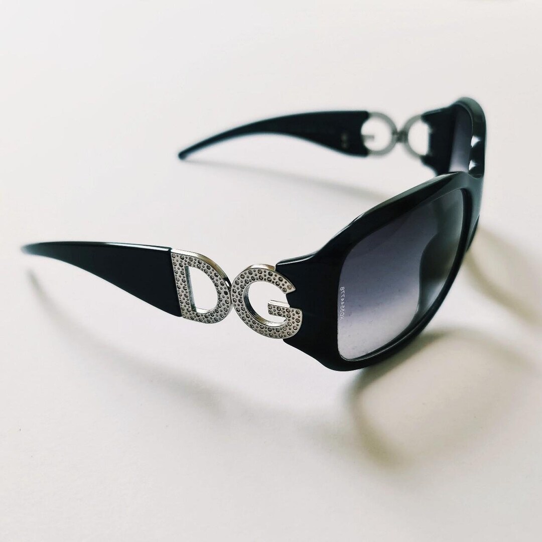 Vintage 2000s Y2K Genuine Unisex Black Tinted D&G Sunglasses Vintage 2000s Y2K Genuine Unisex Black Tinted D&G Sunglasses