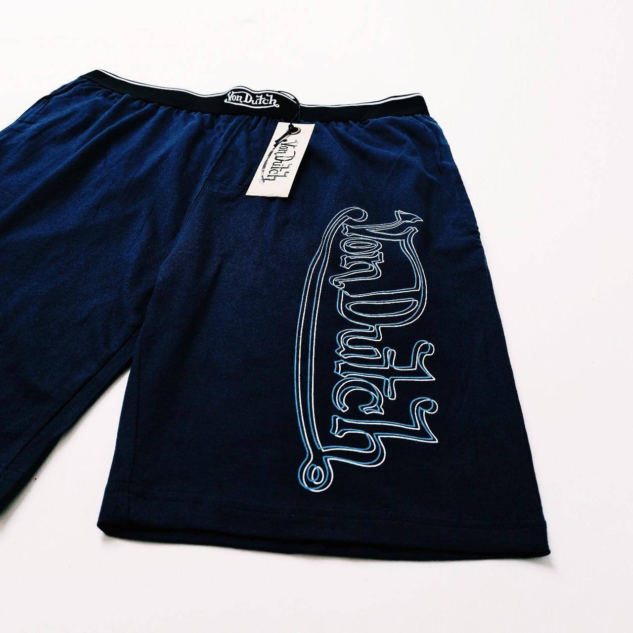Vintage Navy Von Dutch Shorts / Von Dutch Pants / Lounge