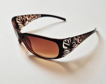 Gucci Y2K Vintage Oversized Square Sunglasses Made in Italy