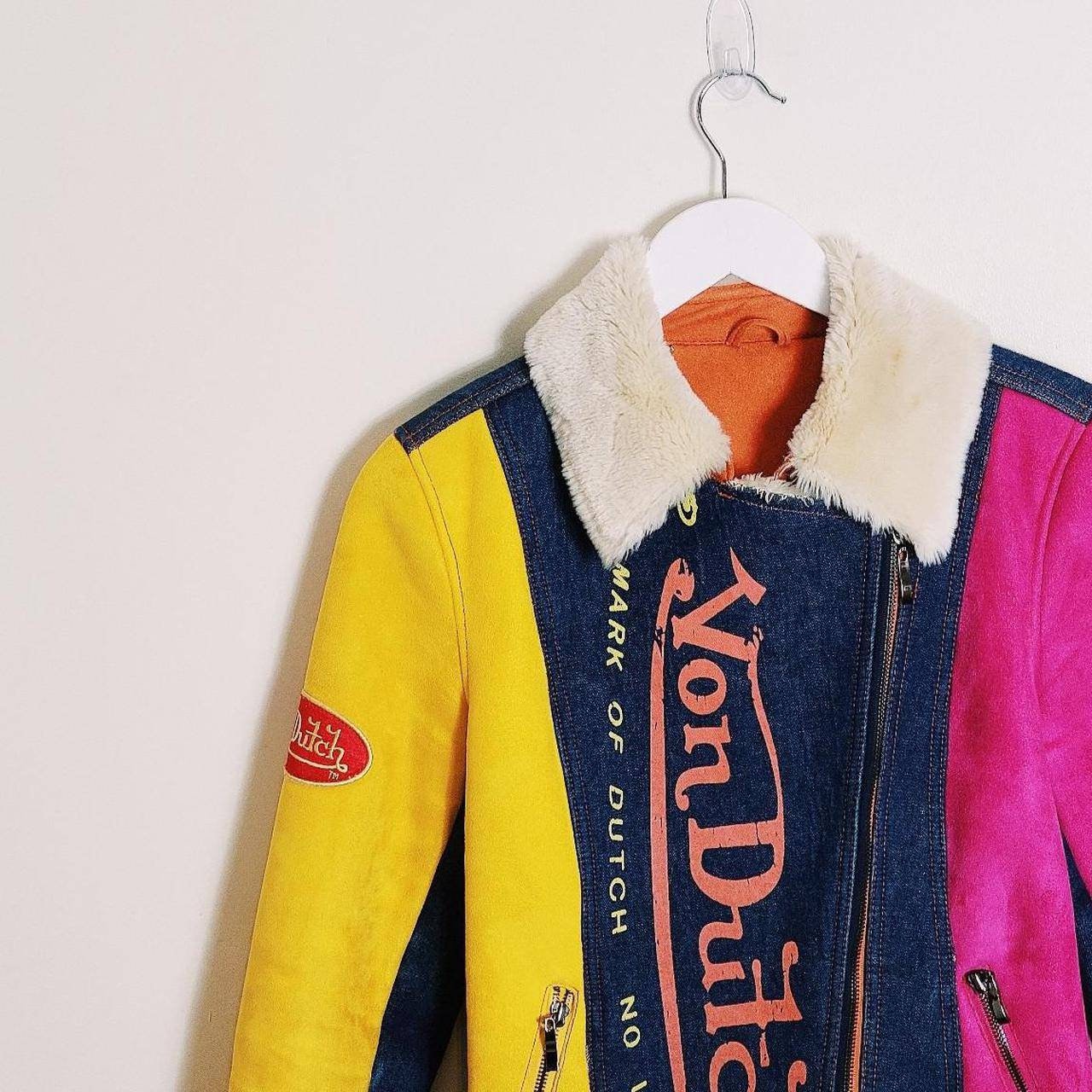 Vintage Y2K 2000s Multicoloured Von Dutch Jacket / Von Dutch