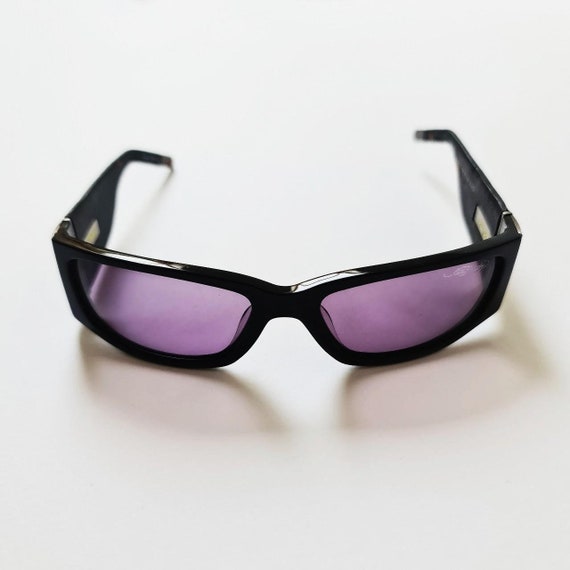 Vintage Y2K UNISEX Purple Tinted Ed Hardy Sunglas… - image 8