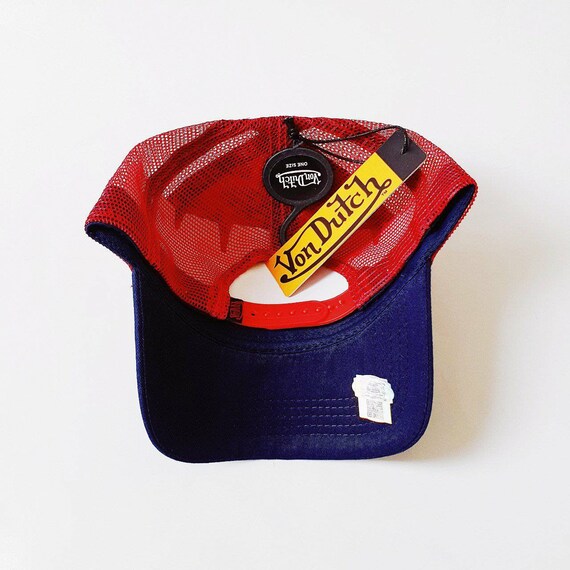 Vintage Navy and Red Von Dutch Cap / Von Dutch Cap / Von  display picture 2