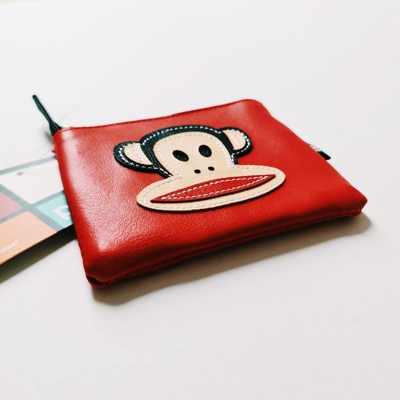 Brand New Vintage Y2K Red Paul Frank Purse / Paul Frank Coin Purse