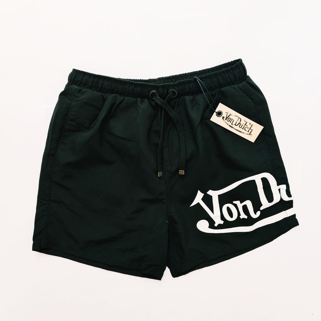Short De Bain Von Dutch Homme - Logo Orange, Cordon De Serrage, Séchage Rapide - Coupe Mi-cuisse