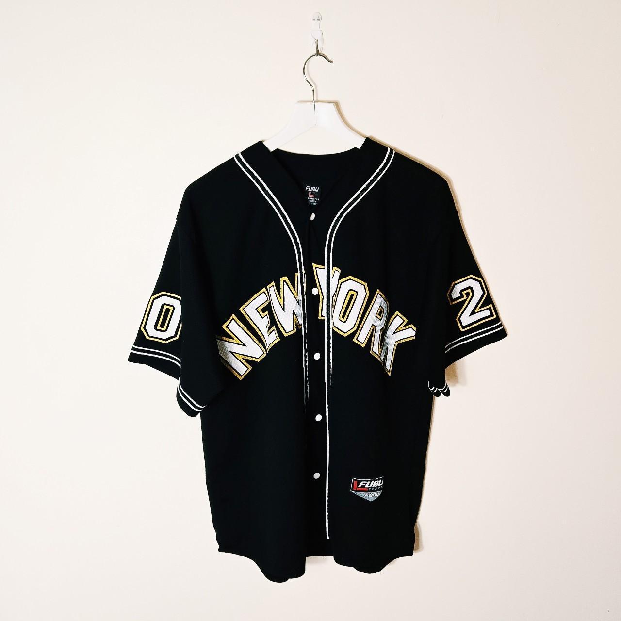 Vintage Y2K 90s 2000s Rare Black Fubu Jersey. Fubu New York City