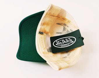 Von Dutch トラッカーキャップ ライトグリーン Von Dutch LOF CB B6 Green Adjustable Trucker Hat: Caphunters.com