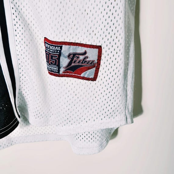 Vintage Y2K 90s 2000s Rare White and Black Button up Fubu Jersey