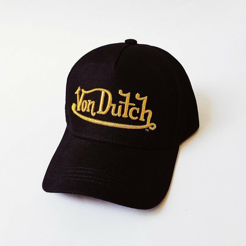 Vintage Gold and Black Von Dutch Cap / Von Dutch Hat / Von Etsy