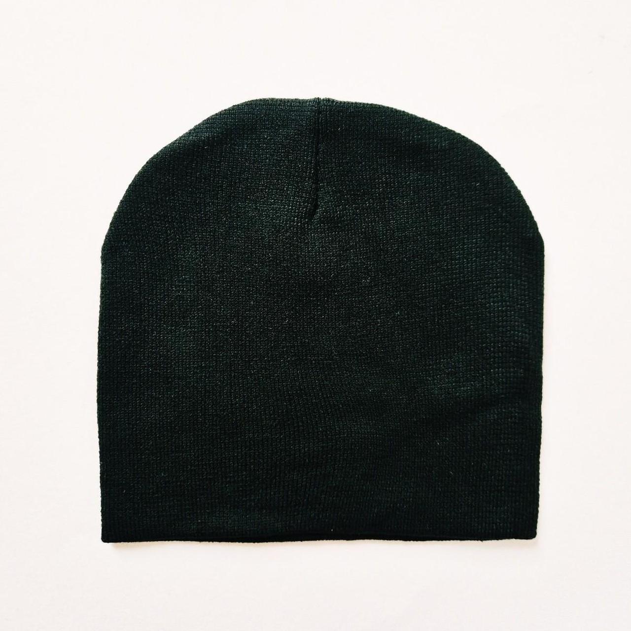 Vintage Brand New Y2K Black & Red Teeth Fangs Beanie Hat / Hat