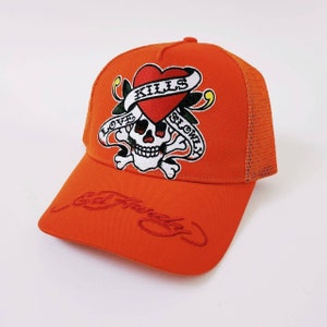 Love Kills Slow Ed Hardy Cap - Etsy
