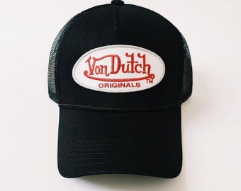 Vintage Blue, White and Red Von DUTCH Cap / Von Dutch Cap / Von Dutch  Trucker Cap -  Finland