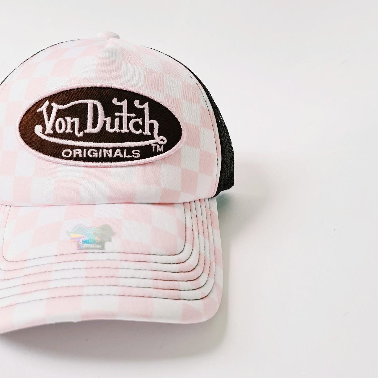 RARE VINTAGE Pink,brown&white one size Apple Hat il_fullxfull.5063086386_rgor.jpg main image 4