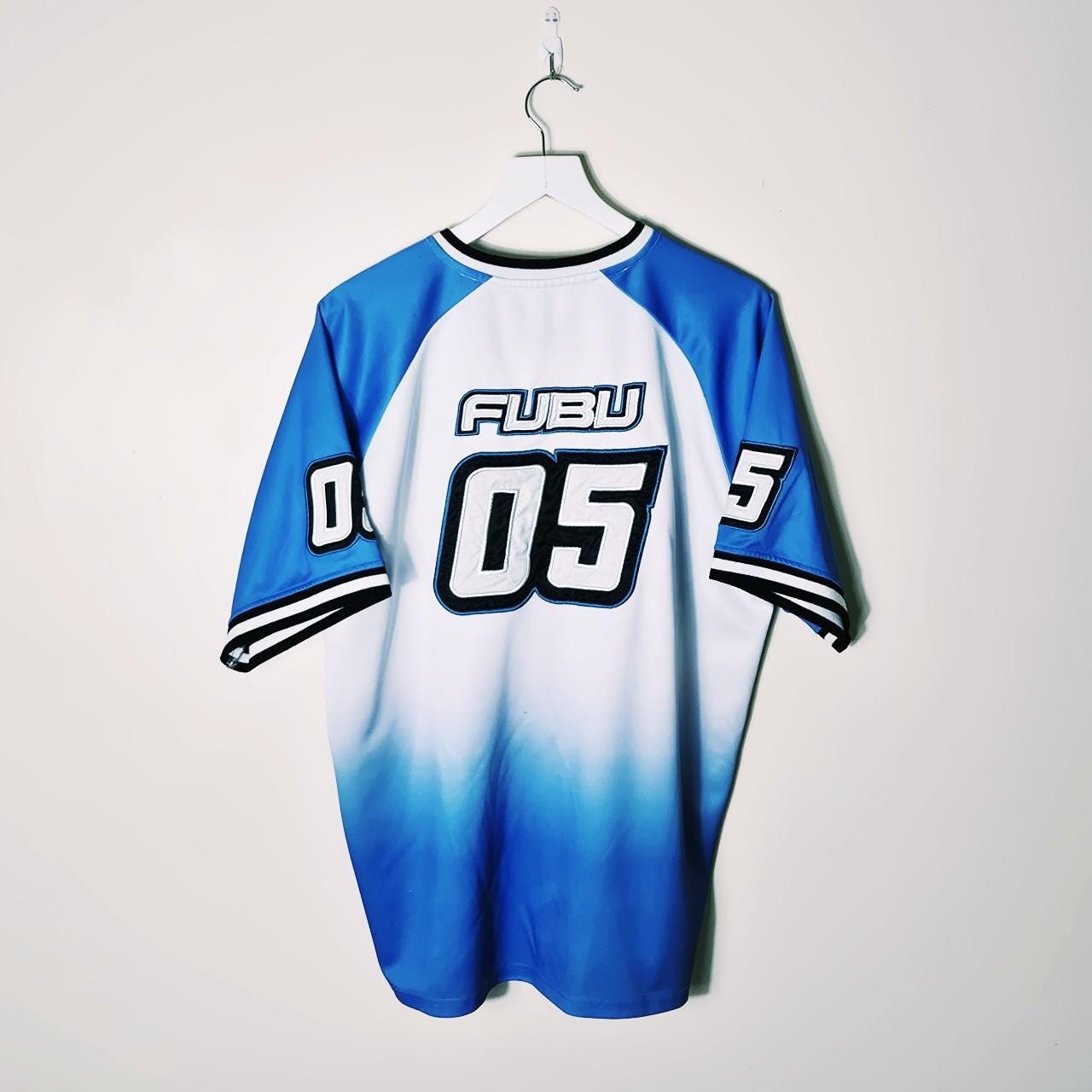 90s FUBU ゲームシャツ　アメフト　　Y2K レア　ヴィンテージ Vintage 90s Y2K FUBU Sport Football Jersey Size XL | Depop