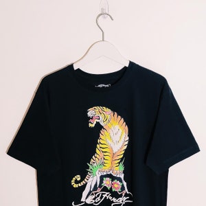 Vintage Deadstock Brand New Adults Mens Black Ed Hardy Tiger T Shirt / Ed Hardy Tee / Ed Hardy Shirt / SIZES AVAILABLE