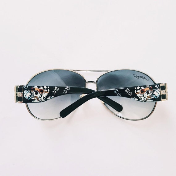 Vintage Y2K Ed Hardy Sunglasses Vintage Y2K Oversized Ed Hardy Sunglasses Glasses Tiger  main image 4