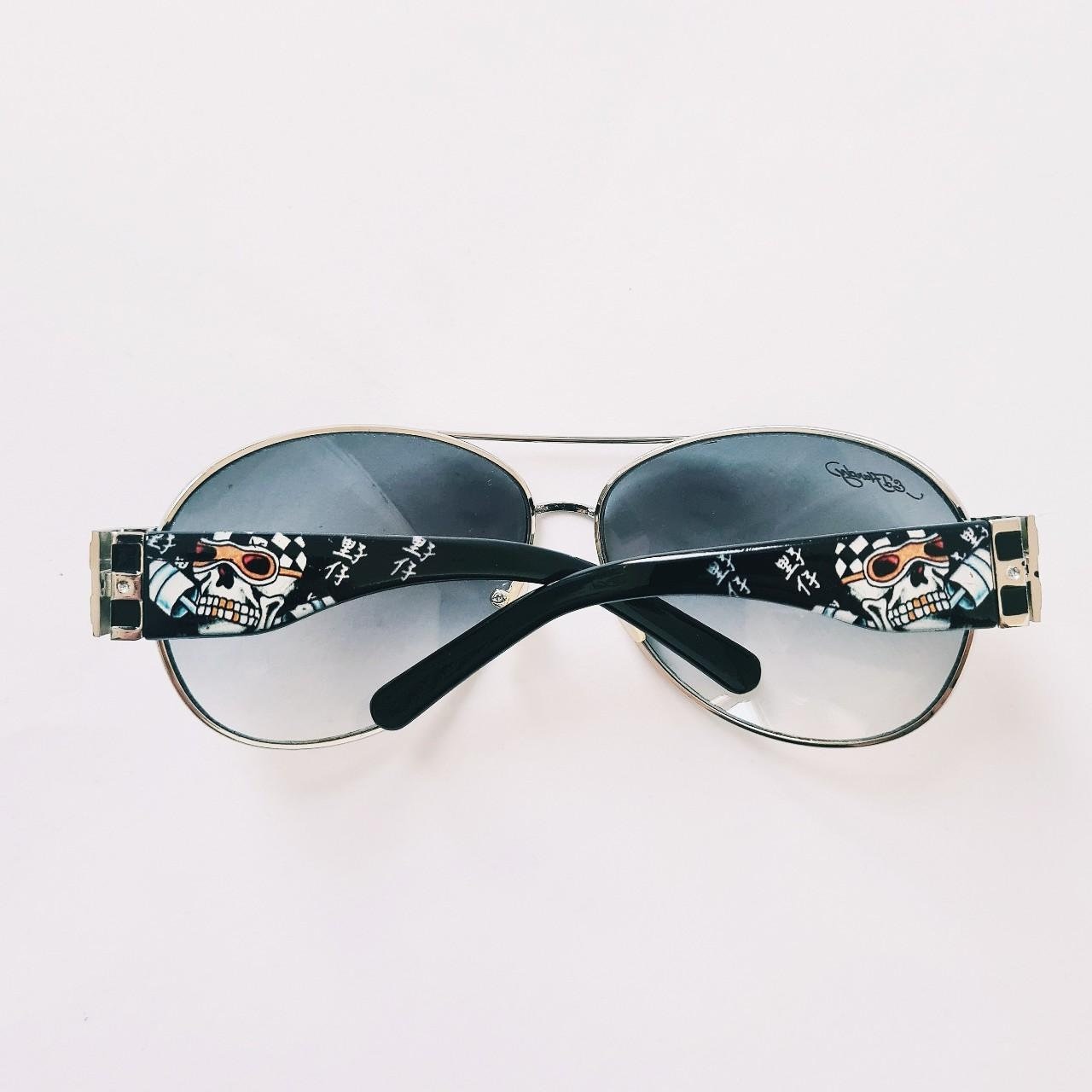 Vintage Y2K UNISEX Ed Hardy Sunglasses / Ed Hardy Aviator Glasses