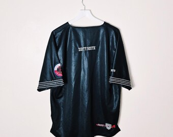 Vintage Y2K 90s 2000s Rare Black Fubu Dirty South Button up