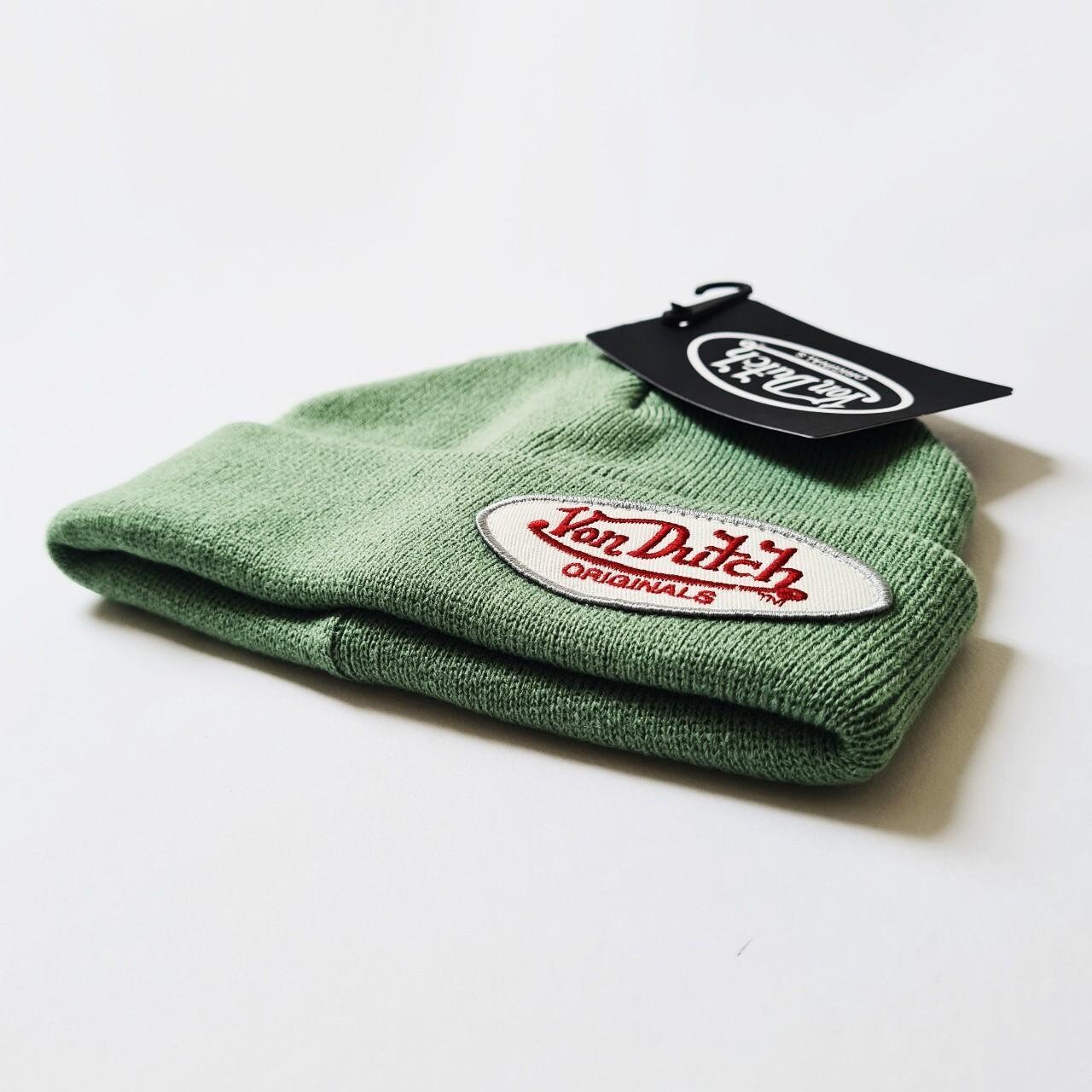 Vintage Y2K Unisex Adults Black Deadstock Von Dutch Beanie  display picture 1