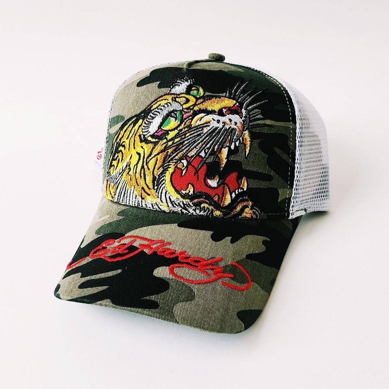 RARE Vintage Bling Camo Ed Hardy Trucker Hat Christian Audigier × Ed Hardy × Vintage Ed hardy Trucker Hat  main image 2