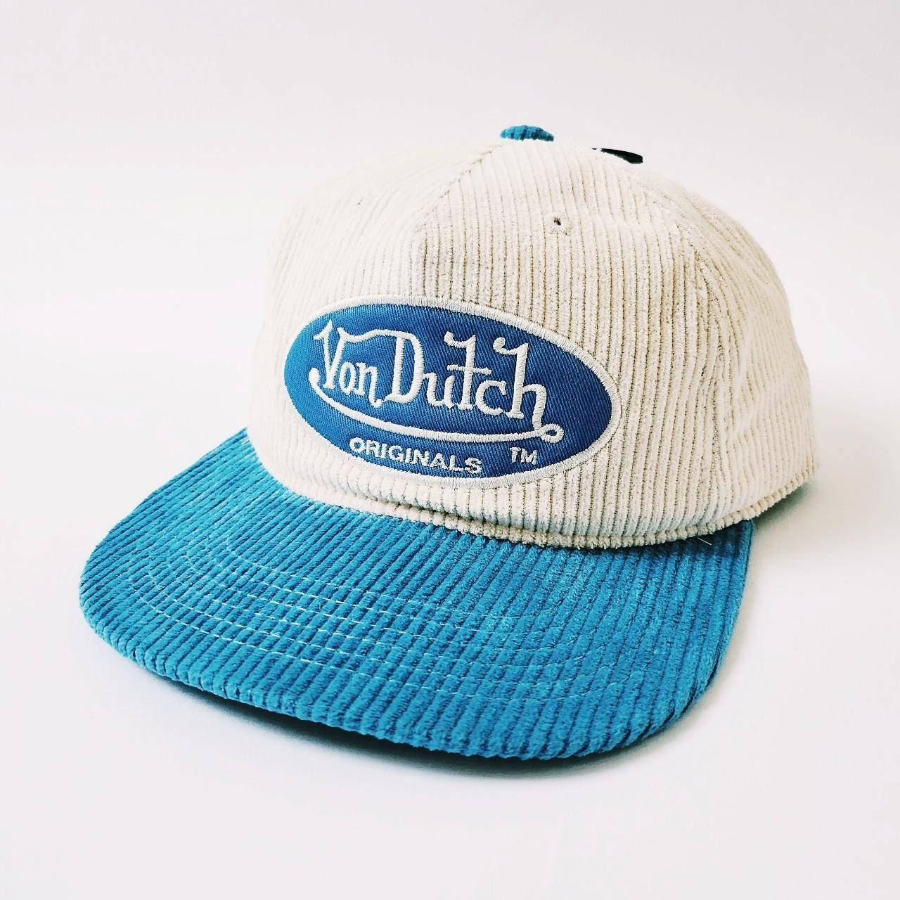 NWT vintage Von Dutch suede hat Blue Crush Velvet Trucker Hat | Von Dutch main image 2