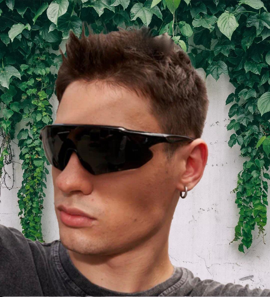 小物 00s OAKLEY radarrockpass sunglasses y2k Vintage Unisex Y2K Style Black White Sports Wrap Around Sunglasses