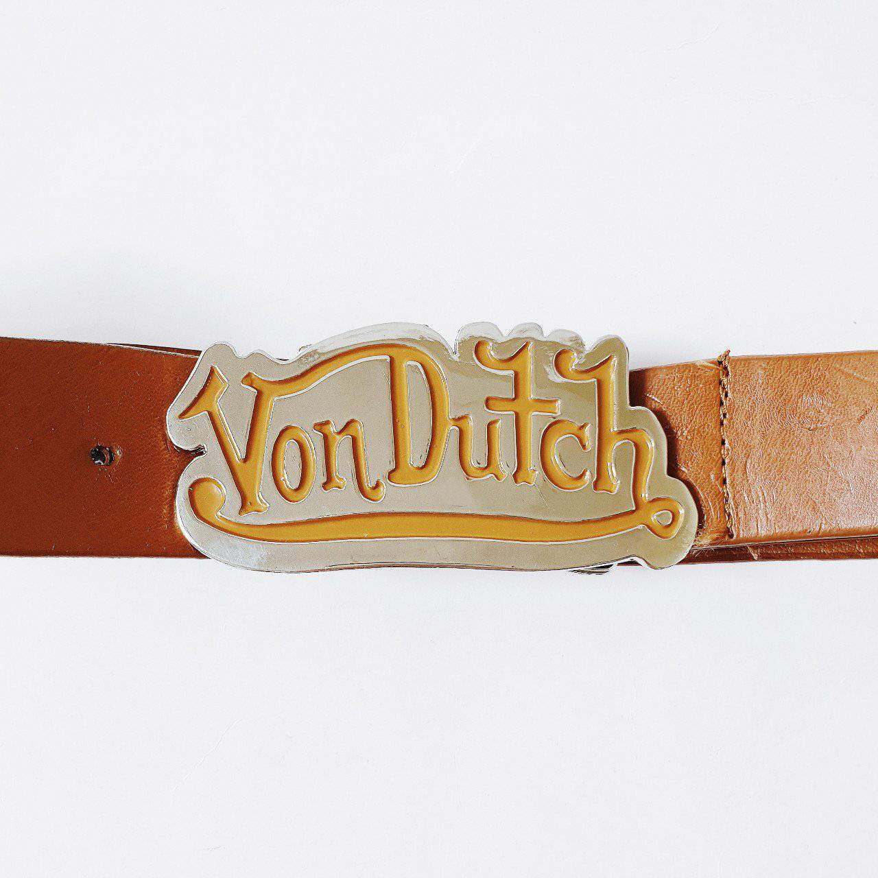 Vintage Light Brown Von Dutch Belt 