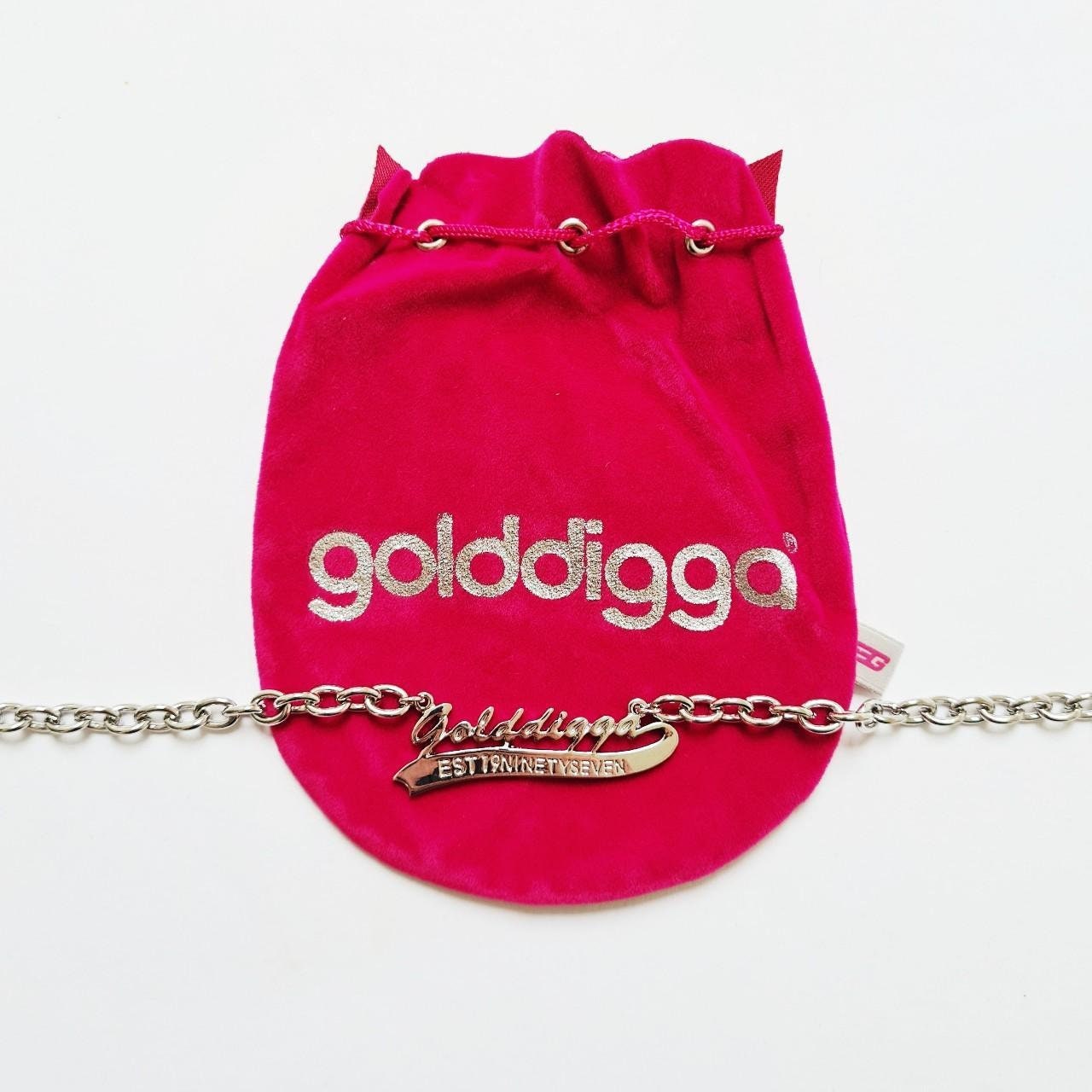 Vintage Deadstock Y2K Early 2000s Silver Golddigga Necklace Etsy