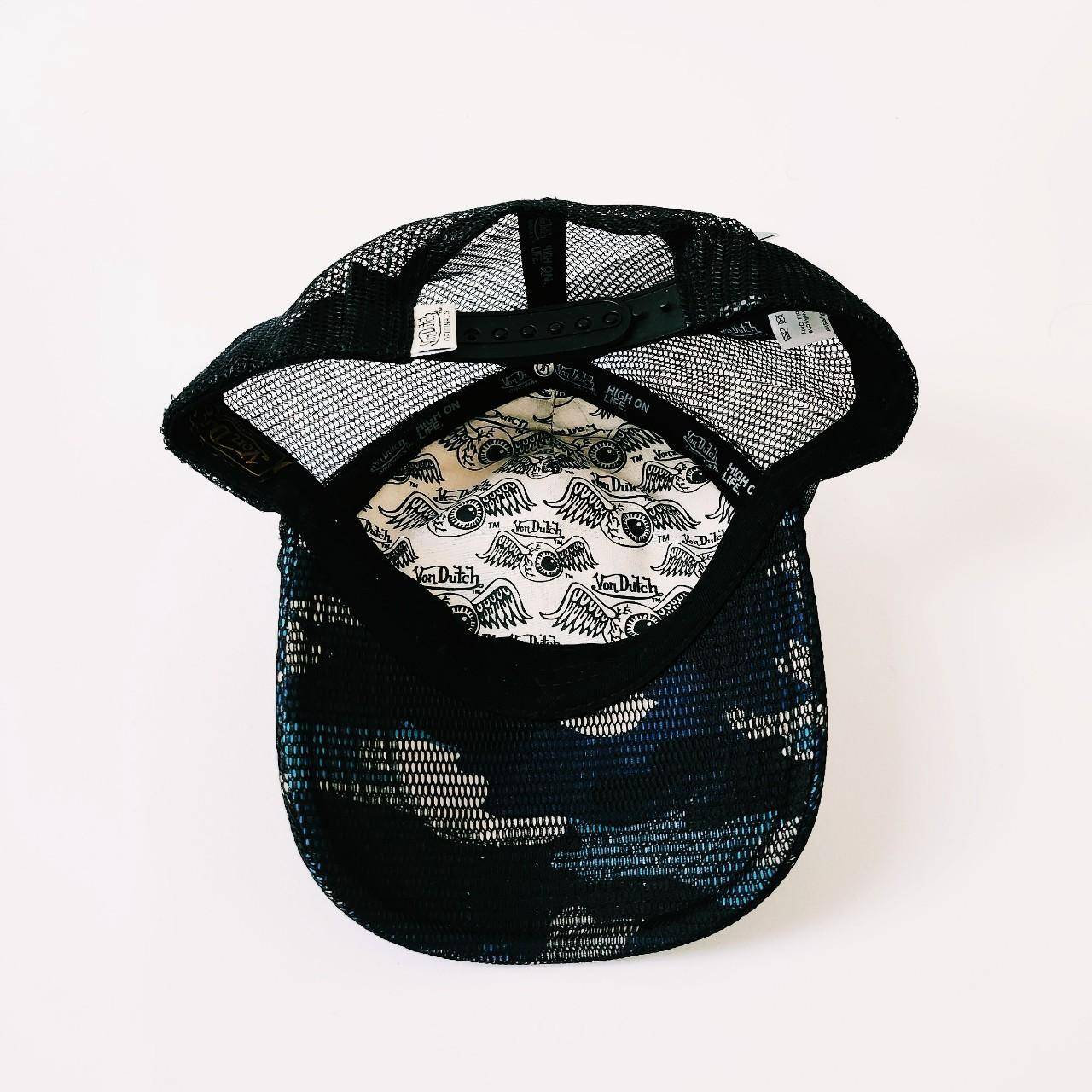 Vintage White, Black and Blue Camo Von Dutch Cap / Von Dutch  display picture 2