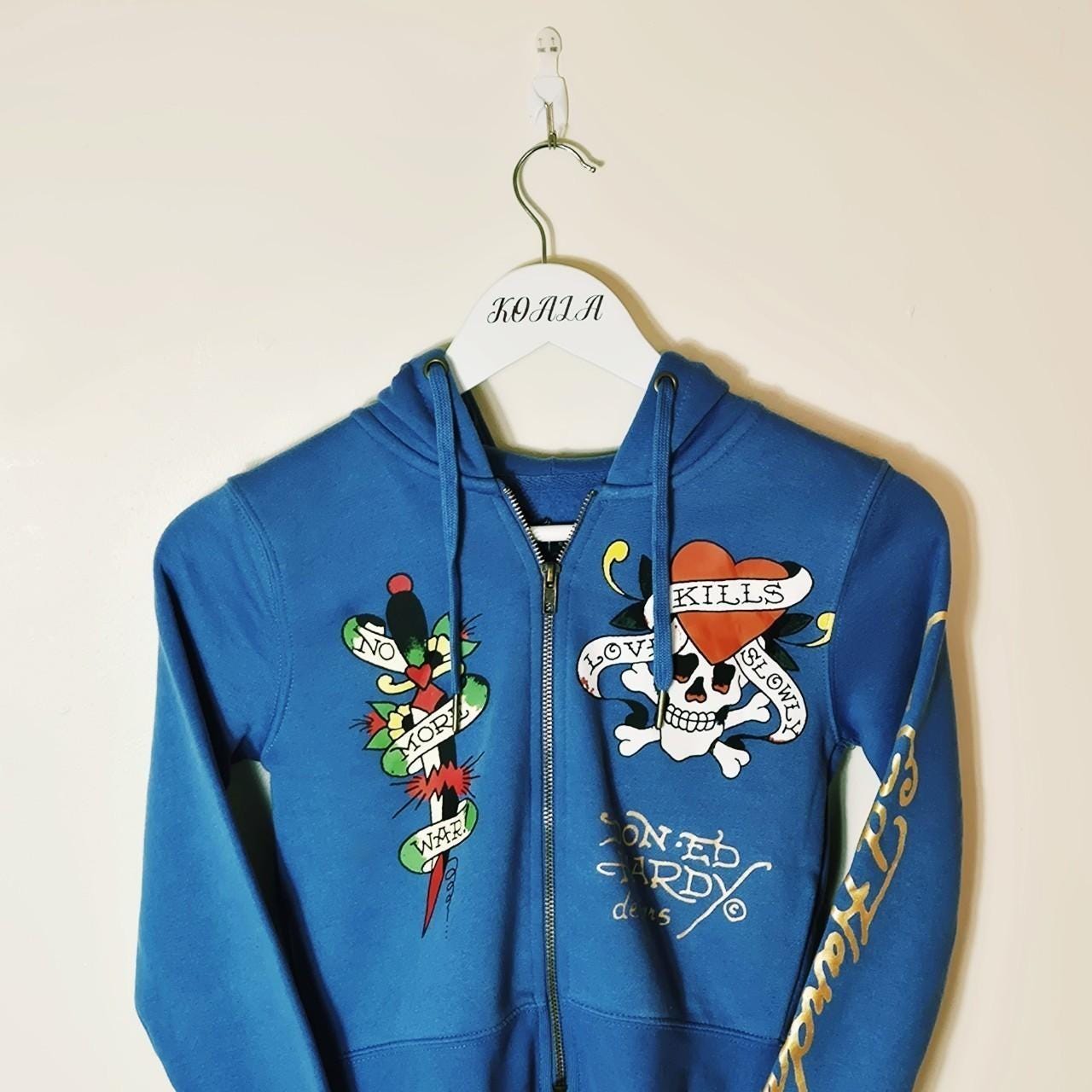 Vintage Brand New Womens Ladies Y2K Early 2000s Ed Hardy Hoodie