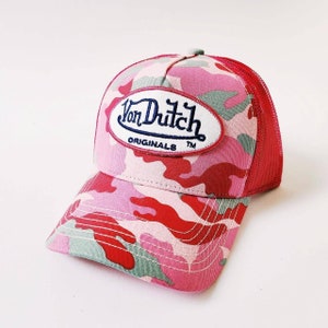 Vintage Pink Camo Von Dutch Cap / Von Dutch Cap / Von Dutch Trucker Cap. Deadstock New With Tags